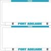 AFL Car Number Plate Frame Set Of Two - Port Adelaide Power - Front/Back
