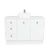 New England Joinery 1200mm Diadem Centre Basin SilkSurface Top Floorstanding Vanity