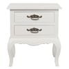 Centrum Furniture French Provincial 2 Drawer Side Table - White