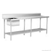 Modular Systems Single Left Sink Bench With Pot Undershelf Ssb6-2400l/a