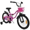Costway 45cm Kid Bike Bicycle Dual Brake Training Wheel Adjustable Pink