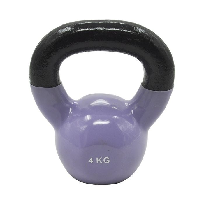 4kg Russian style Cast Iron Vinyl Kettlebell Weight