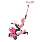 Globber GO UP BABY Lights 360 Scooter - Pastel Pink / Deep Pastel Pink