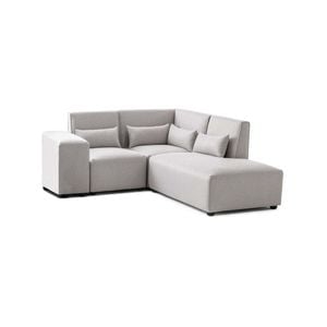 Foret 4 Seater Sofa Modular Corner Lounge Couch Fabric Right Chaise Beige L Shape