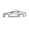 Ignite Laser Chevrolet 2011 Camaro RS Silhouette Metal Wall Art Rustic Metal 15.7inch/40cm