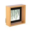 Nicola Spring 3D Deep Box Photo Frame - 6 x 6" with 4 x 4" Mount - Light Wood