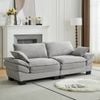Homfurn Modern 3 Seater Cloud Sofa, Grey