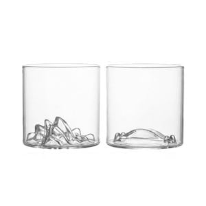 Uprising Glassware 2 x 300ml Clear Sydney Opera House and Harbour Bridge Old Fashioned Glasses Twin Set