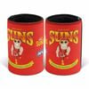 AFL Retro Stubby Can Cooler - Gold Coast Suns - Drink - Rubber Base