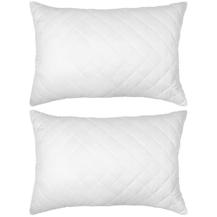 2PK Ardor Boudoir King Size Zip Closure Pillow Protector 51 x 91cm White