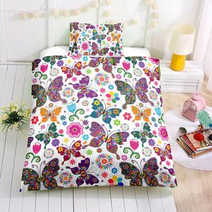 3D Butterfly Kids Pattern Duvet Cover Bedding Set Quilt Cover Pillowcases Personalized  Bedding