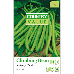 Country Value Kentucky Wonder Climbing Bean Vegetable Seeds