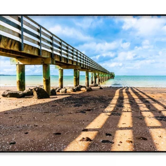 Cornwallis Wharf Shadow Across Sea  Print 100% Australian Made 90x60cm  (Poster)