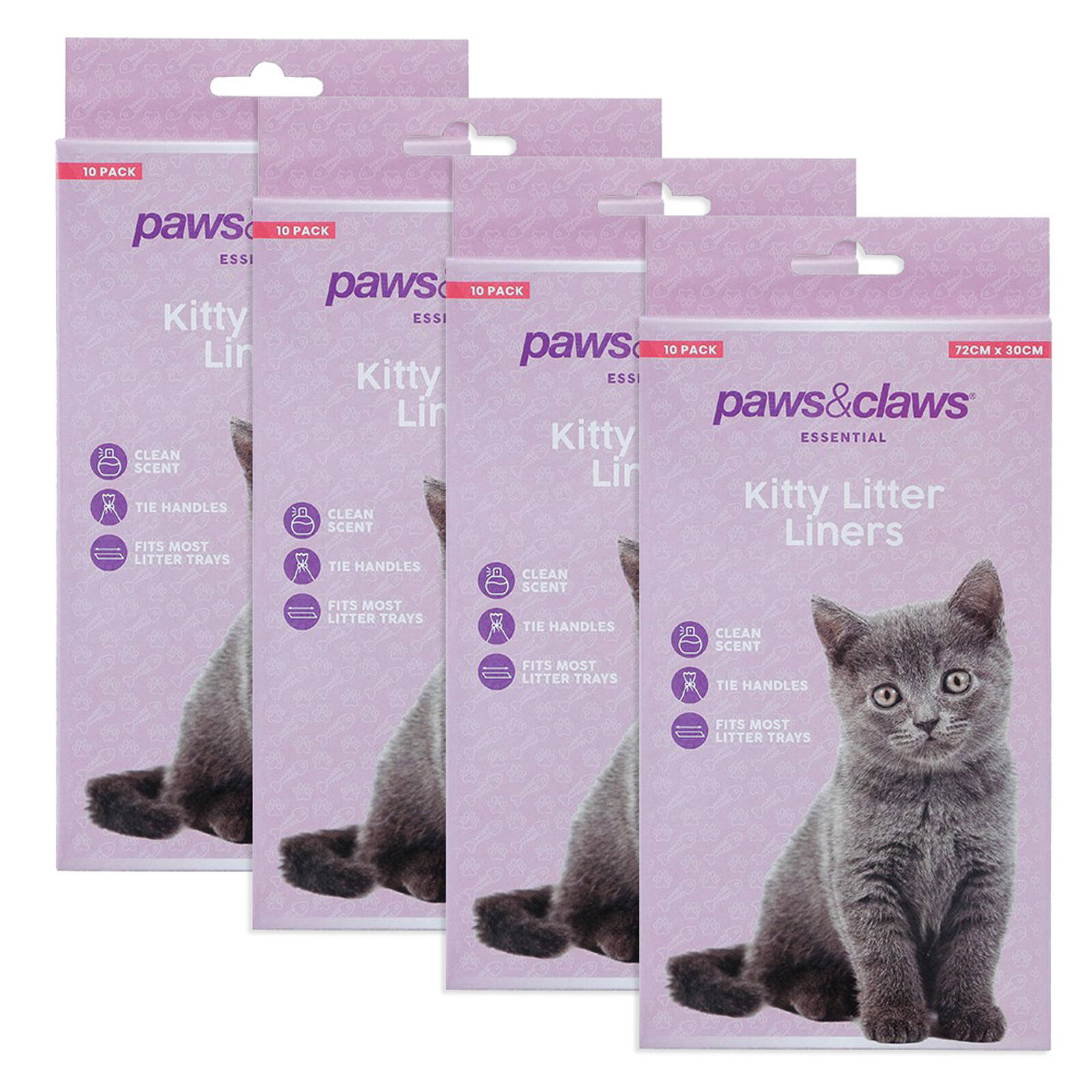 40PK Paws Claws Kitty Litter Liners 72x30cm Bunnings Australia