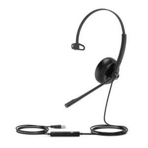 Yealink TEAMS-UH34SE-M-C Teams Certified Wideband Noise Cancelling Headset, USB-C and 3.5mm Jack, Controller