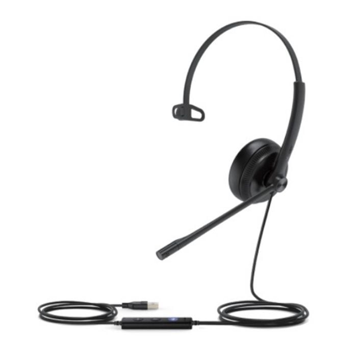 Yealink Teams-uh34se-m-c Teams Certified Wideband Noise Cancelling Headset, Usb-c And 3.5mm Jack, Controller