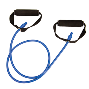 Resistance Tube with Handles - 130cm Exercise Band for Strength Training, Pilates - Blue
