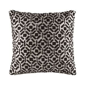 Kas Australia Kinhasa Filled Cushion Decor Square 50x50cm - Charcoal