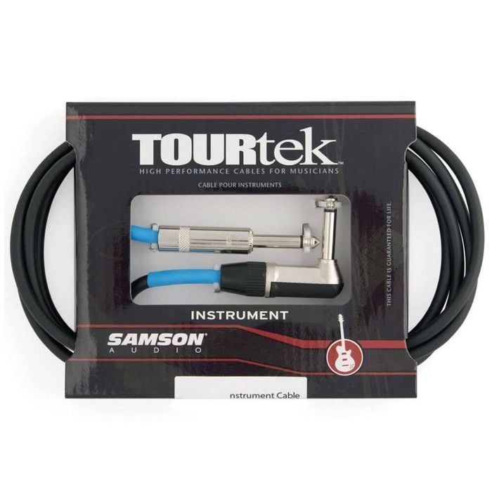 Samson TourTek 0.92m Male Instrument Cable w/ L-Jack Connector Black