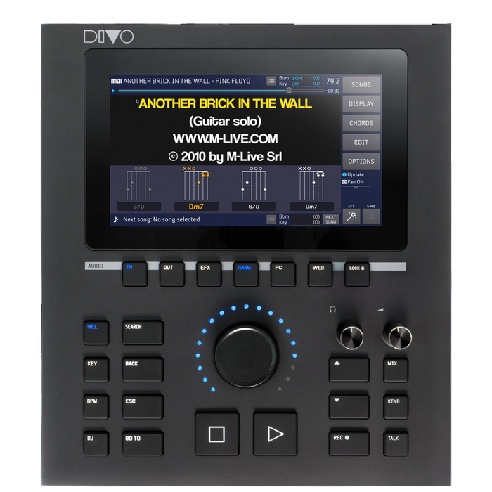 M-live Divo 64 All-in-one Midi & Audio Player For Live Performances - Backing Tracks, Karaoke, Harmoniser (replaces Okyweb 5)