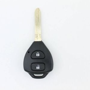 2 Button Remote Key Shell Compatible With Toyota Rav4 Corolla Camry Prado- 2 Pack