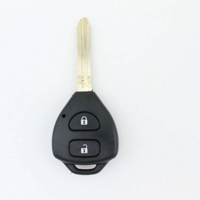 2 Button Remote Key Shell Compatible With Toyota Rav4 Corolla Camry Prado- 2 Pack
