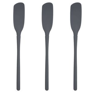 3PK Tovolo Flex-Core All Silicone Blender Spatula Cooking Utensil - Charcoal