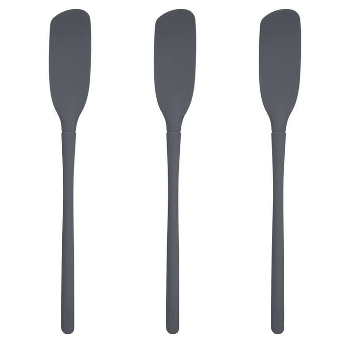 3PK Tovolo Flex-Core All Silicone Blender Spatula Cooking Utensil - Charcoal
