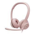Logitech H390 USB Headset - Rose [981-001282]