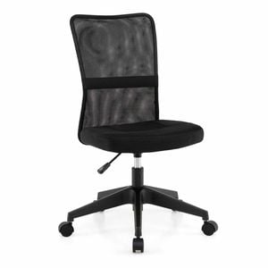 Costway Armless Office Computer Desk Chair Ergonomic Adjustable Mesh