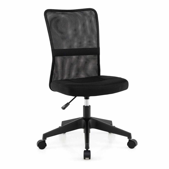 Costway Armless Office Computer Desk Chair Ergonomic Adjustable Mesh