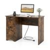 Costway Study Writing Workstation Laptop Table Computer Desk Brown
