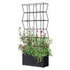 Vegtrug 91.5 x 35 x 223.5cm Charcoal Partition Planter