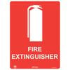 Pinnacle 400 x 300mm Fire Extinguisher With Picto Poly