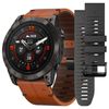 Garmin Epix Pro Gen 2 Carbon Grey Titanium Watch w Chestnut Leather Band - 51mm