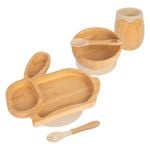 Tiny Dining 5pc Bamboo Rabbit Baby Weaning Set