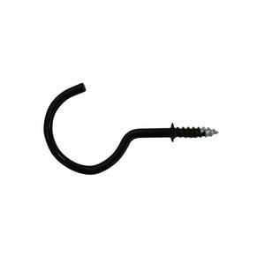 Everhang 28mm Black Cup Hooks - 10 Pack