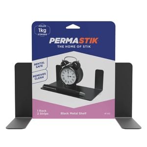 Permastik Matte Black Metal Shelf