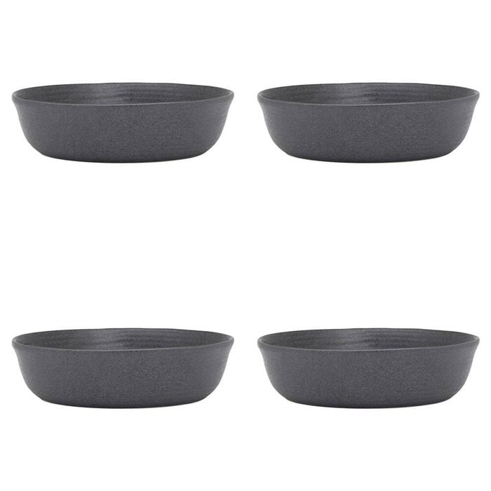 4PK Ecology Ottawa Stoneware Dinner Bowl Tableware 22cm - Stone