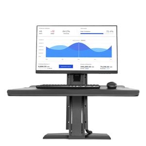 Screenmounts St25b Work Station Standing Screen Sit Stand 22"-32"" Up To 11kg - Black