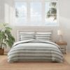 Tommy Bahama Cotton Cabana Stripe Quilt Cover Set Super King Bed Jungle Green