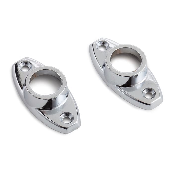 Sandleford 16mm Chrome Oval Flange - 2 Pack