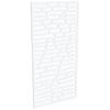 ProtectorAl 300-1200w x 1201-2400h Satin White/Gloss White Slate Unframed Composite Deco Panel