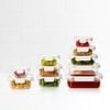 Kitchen Pro VersaLock Rectangular Glass Container Set 10pc White