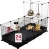 Advwin 24 Panels Small Animal Cage Rabbit Hutch Hamsters Pet Playpen
