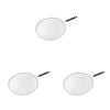 3PK Topchef Round Mesh Cooking Splatter Screen Guard 28cm Silver/Black