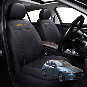 Car Seat Cover for Mazda 2 2014 - Current DL, DJ - Black-Front Only