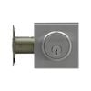 Schlage Chrome Satin Plate Square Single Cylinder and Turn Deadbolt