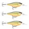 3x Rapala 7.5cm Shad Rap Elite (Floating) Fishing Lures - Gilded Scaled Roach