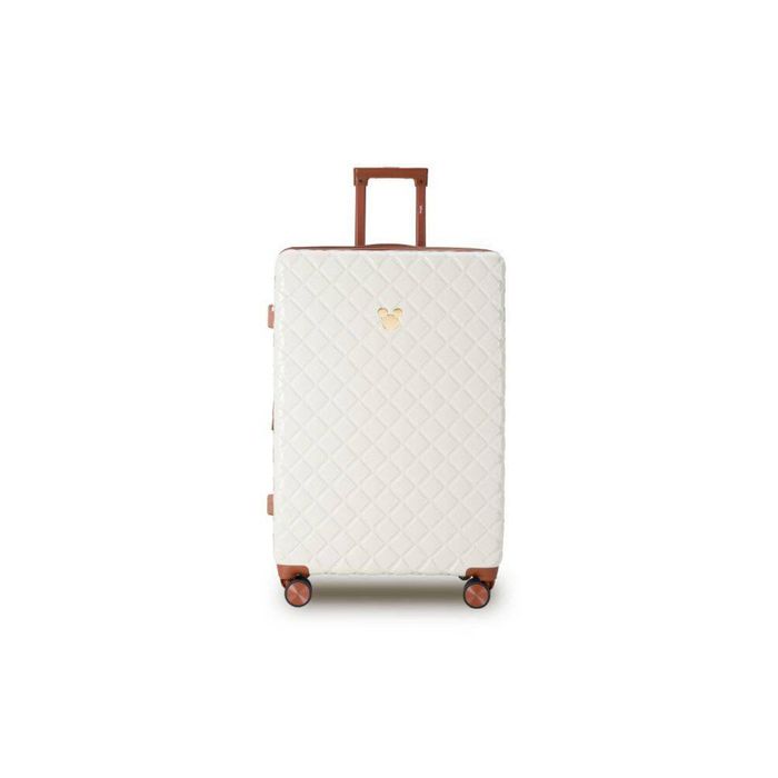 Disney Mickey 76cm Suitcase Luggage Trolley Case - Ivory/Tan